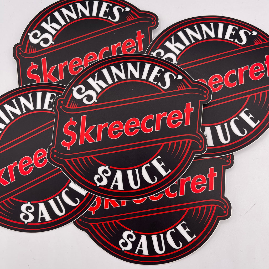 New Round Sauce Logo Sticker