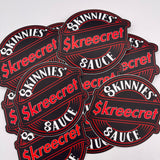 New Round Sauce Logo Sticker