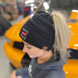 Messy Bun Beanies