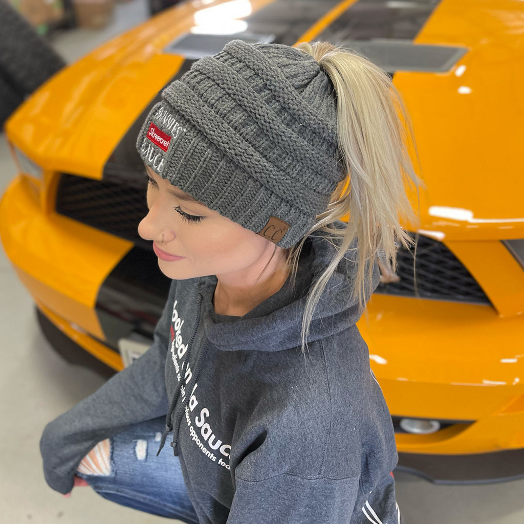 Messy Bun Beanies