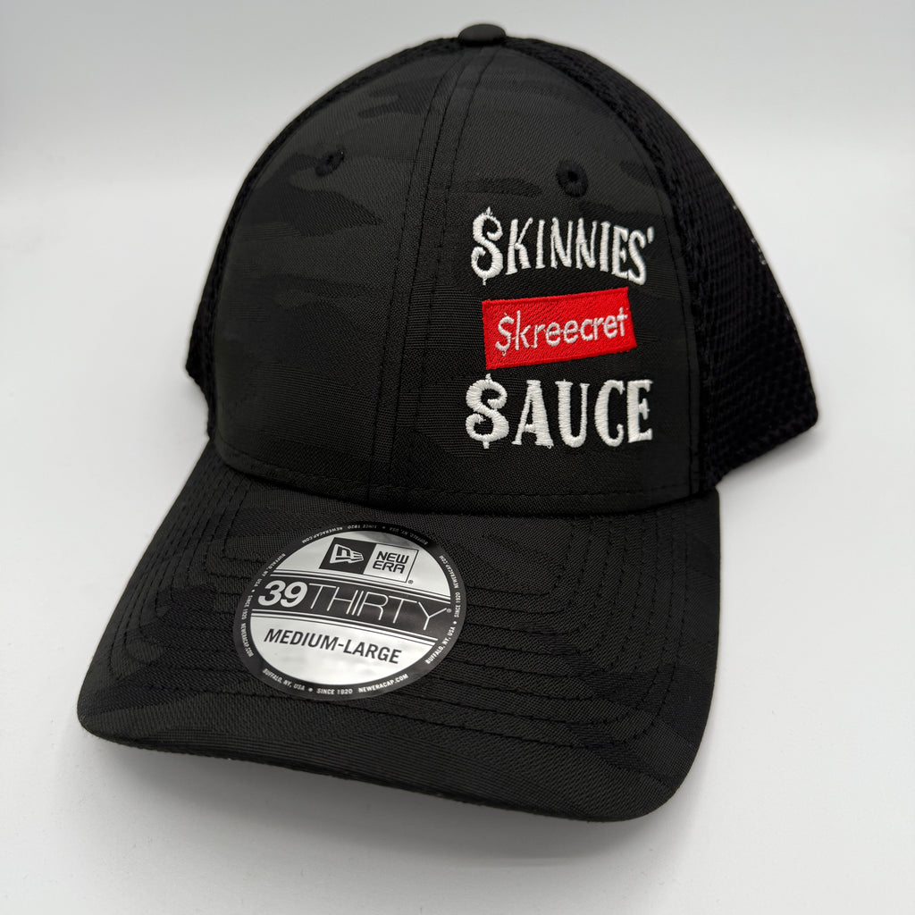 Camo Fitted Mesh Back Sauce Hat