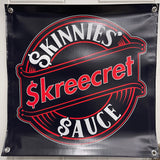 Skinnies Skreecret Sauce Round Logo Banner