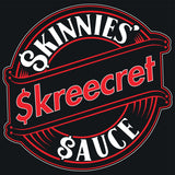 Skinnies Skreecret Sauce Round Logo Banner